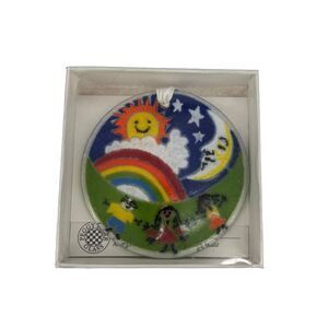 Peggy Karr Fused Art Glass Ornament Suncatcher Teacher Classroom School